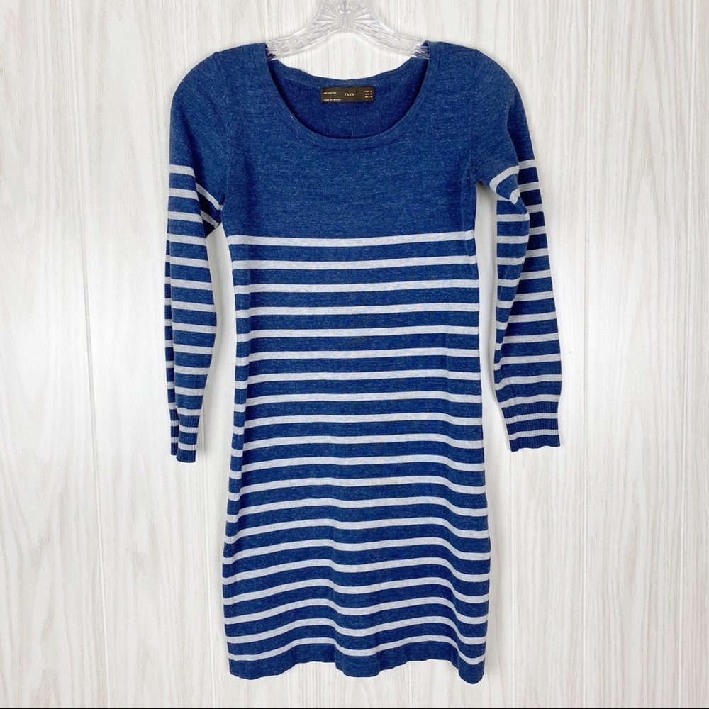 Zara | Striped Sweater Dress